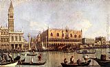 Canaletto Wall Art - Palazzo Ducale and the Piazza di San Marco